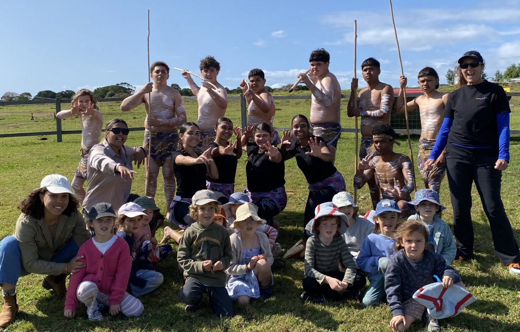 Indigenous dancers with our Kindergarten